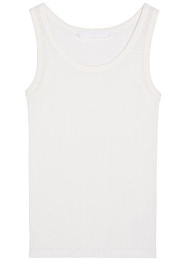 The Runner Up ribbed cotton tank by MOTHER
