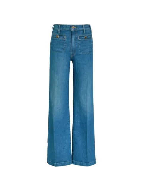 The Stashed Hustler Roller Sneak wide-leg jeans by MOTHER