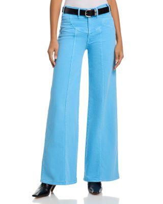 The Sunny Hustler Roller High Rise Wide Leg Jeans by MOTHER