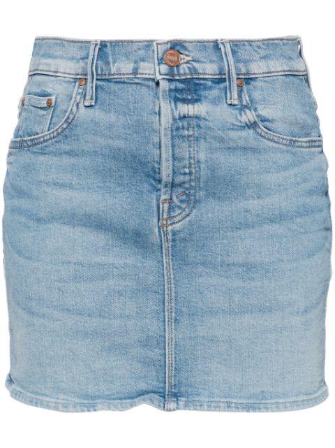 The Vagabond denim mini skirt by MOTHER
