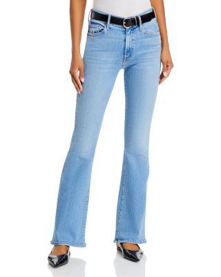 The Weekender Mid Rise Flared Jeans in Blessing in Disguise by MOTHER
