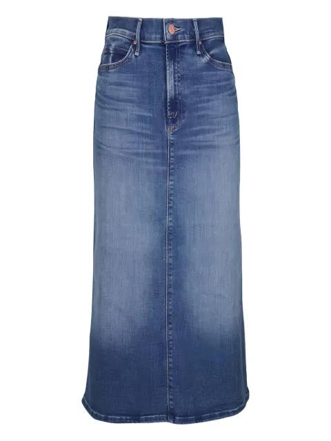 denim midi skirt by MOTHER