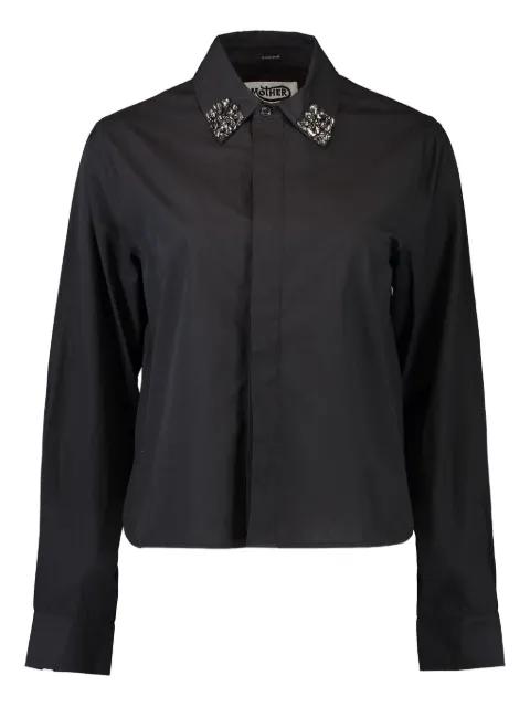 embellished-collar shirt by MOTHER