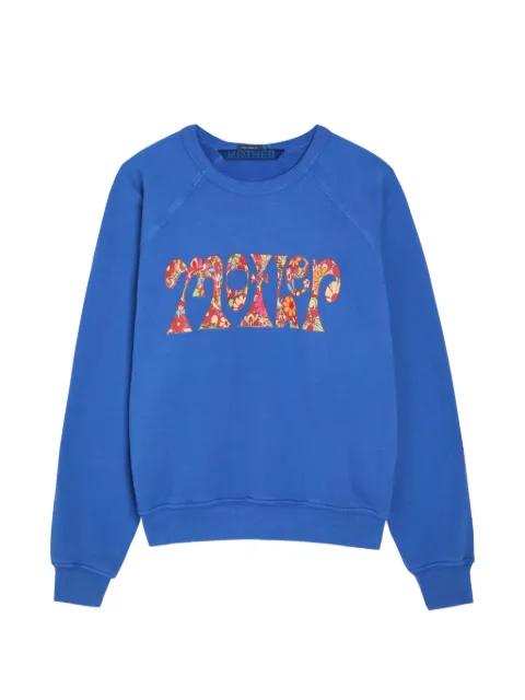 floral-print raglan-sleeve sweatshirt by MOTHER