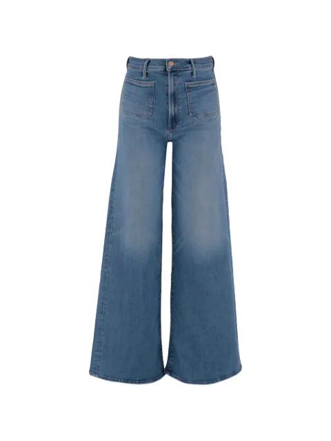 high-rise wide-leg jeans by MOTHER