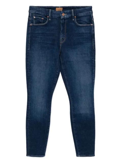 high-waisted looker ankle jeans by MOTHER