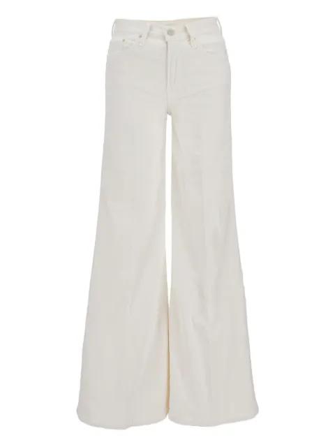 logo-detail corduroy trousers by MOTHER