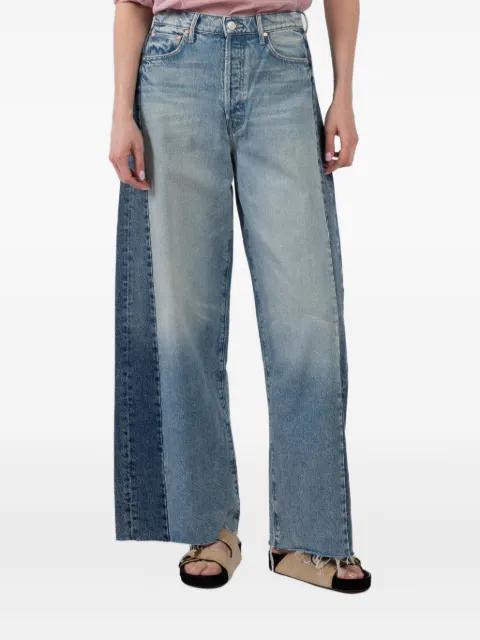 patchwork panel jeans by MOTHER
