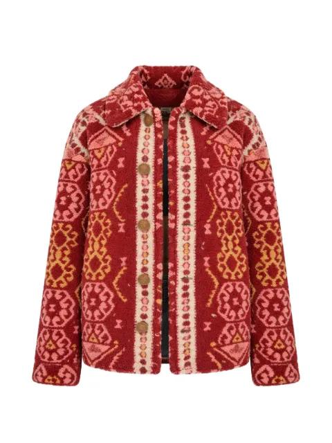 patterned buttoned jacket by MOTHER