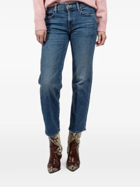 zip cropped jeans by MOTHER