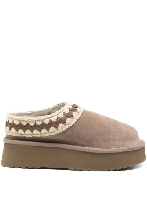 50mm slip-on platform slippers by MOU