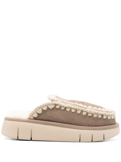 suede slides by MOU