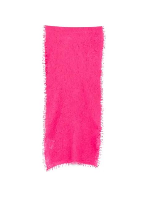 frayed-edge scarf by MOULETA