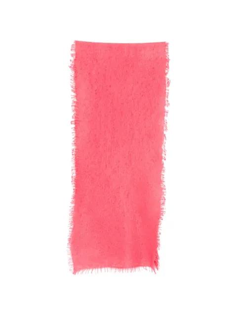 frayed-edge scarf by MOULETA