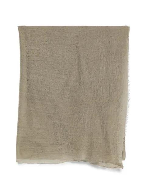 frayed-edge scarf by MOULETA