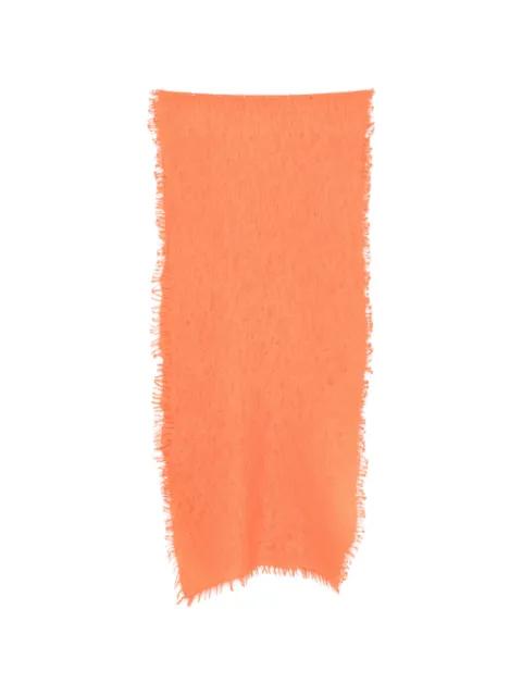 frayed-edge scarf by MOULETA