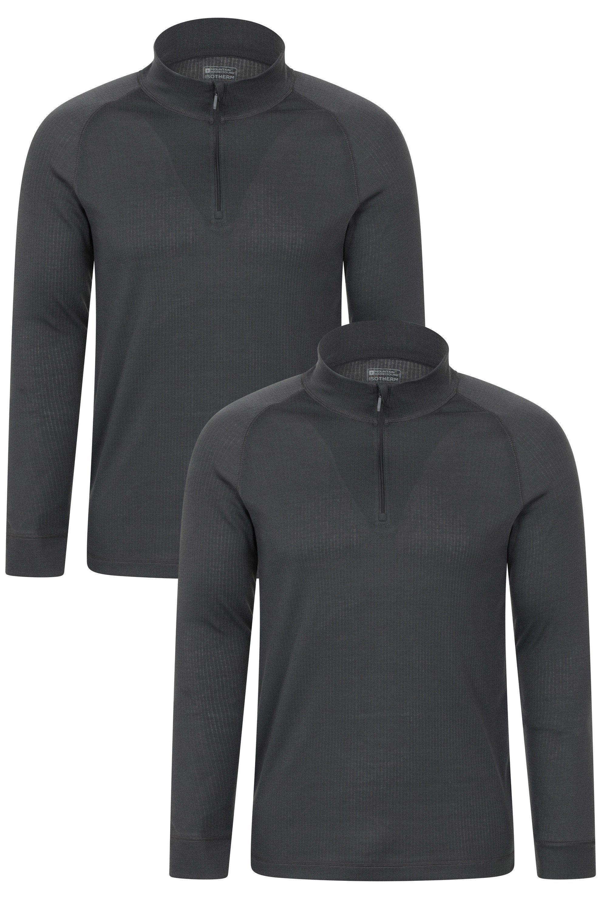 2 Pack 'Talus' IsoTherm Quick Dry Breathable Zip Neck Baselayer Top by MOUNTAIN WAREHOUSE 2 Pack 'Talus' IsoTherm Quick Dry Breathable Zip Neck Baselayer Top by MOUNTAIN WAREHOUSE