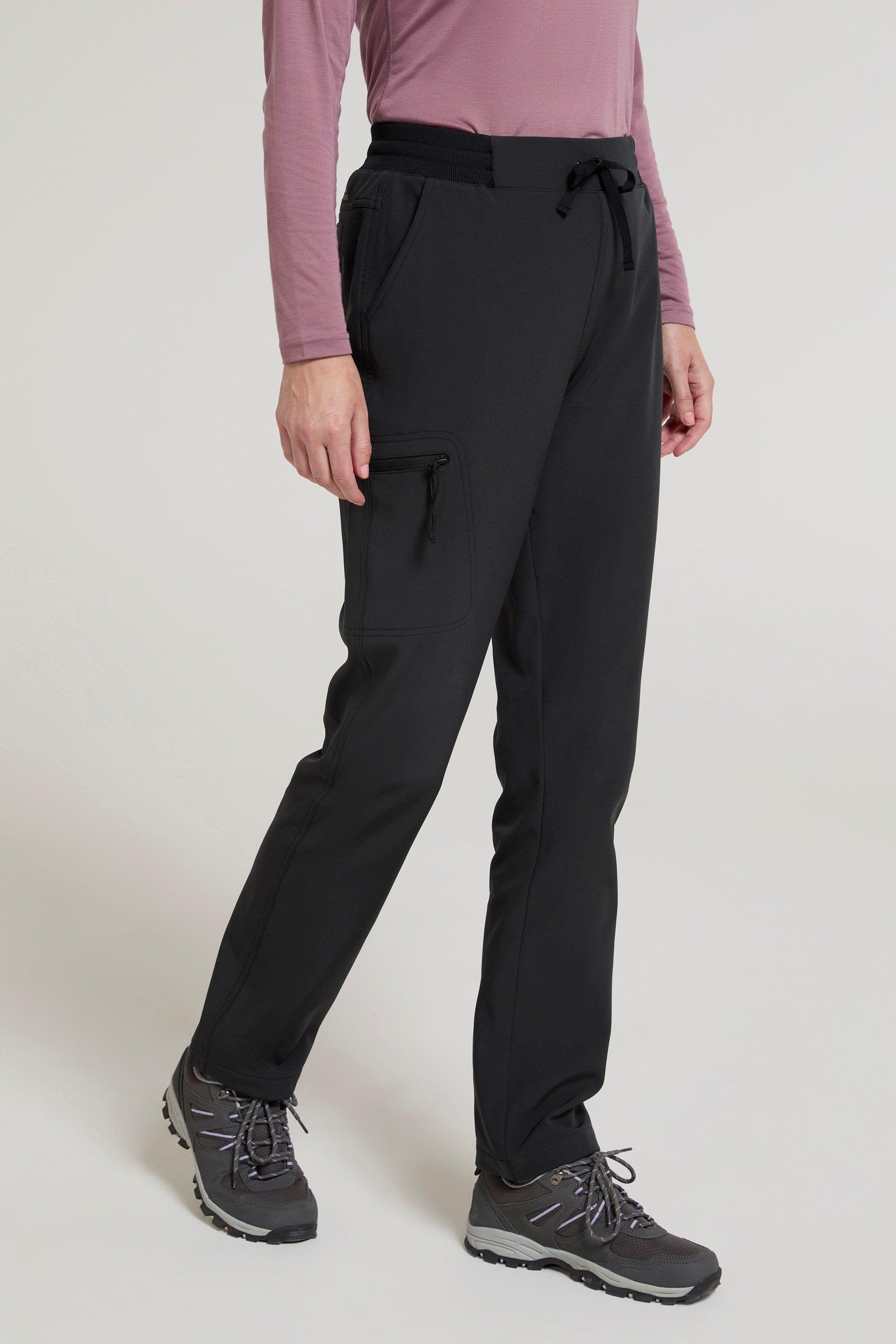 'Adventure' Water Resistant Stretchy Comfy Ribbed Waist Trousers by MOUNTAIN WAREHOUSE