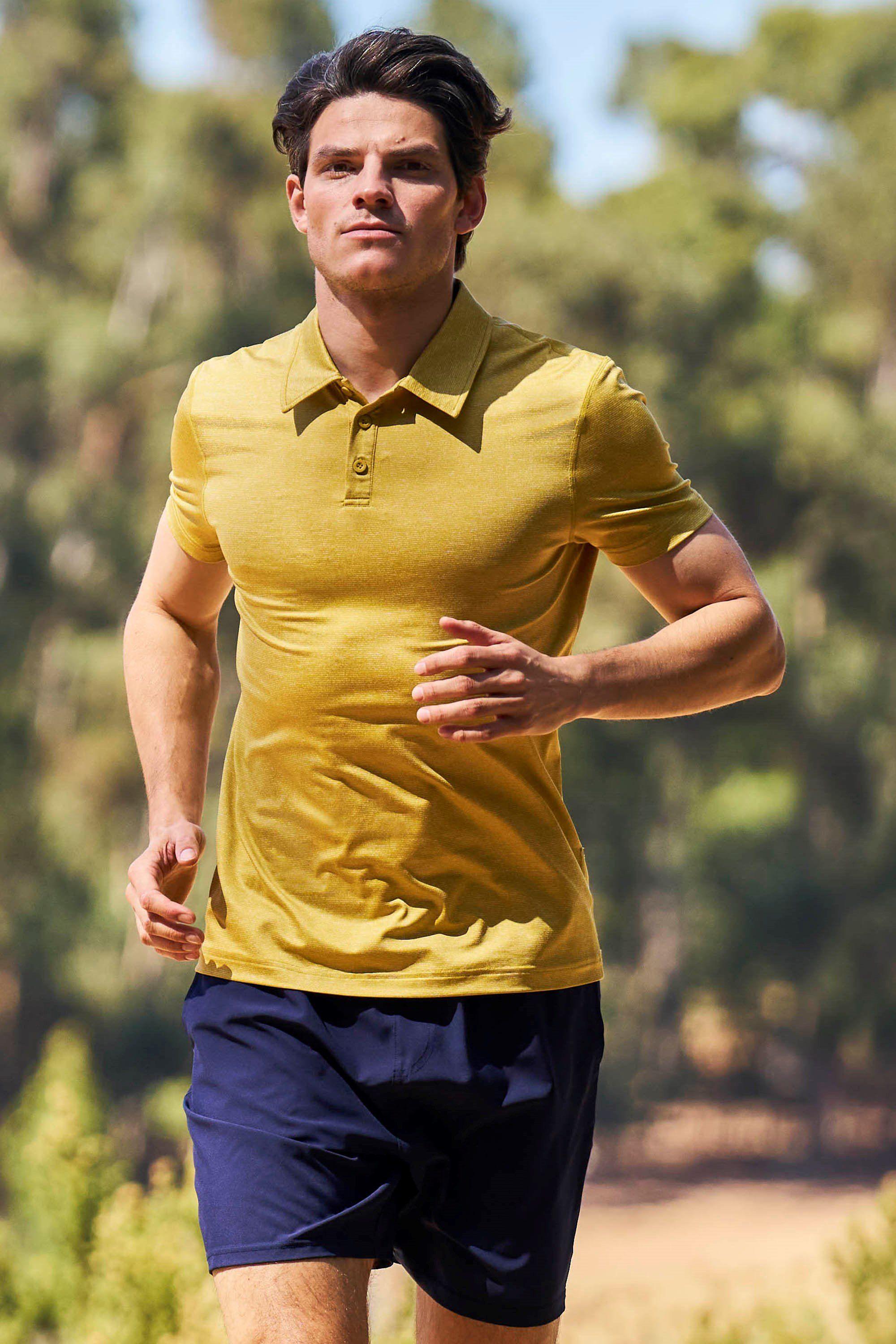 'Agra' Striped Short Sleeve UV Protection Lightweight Polo T-Shirt by MOUNTAIN WAREHOUSE