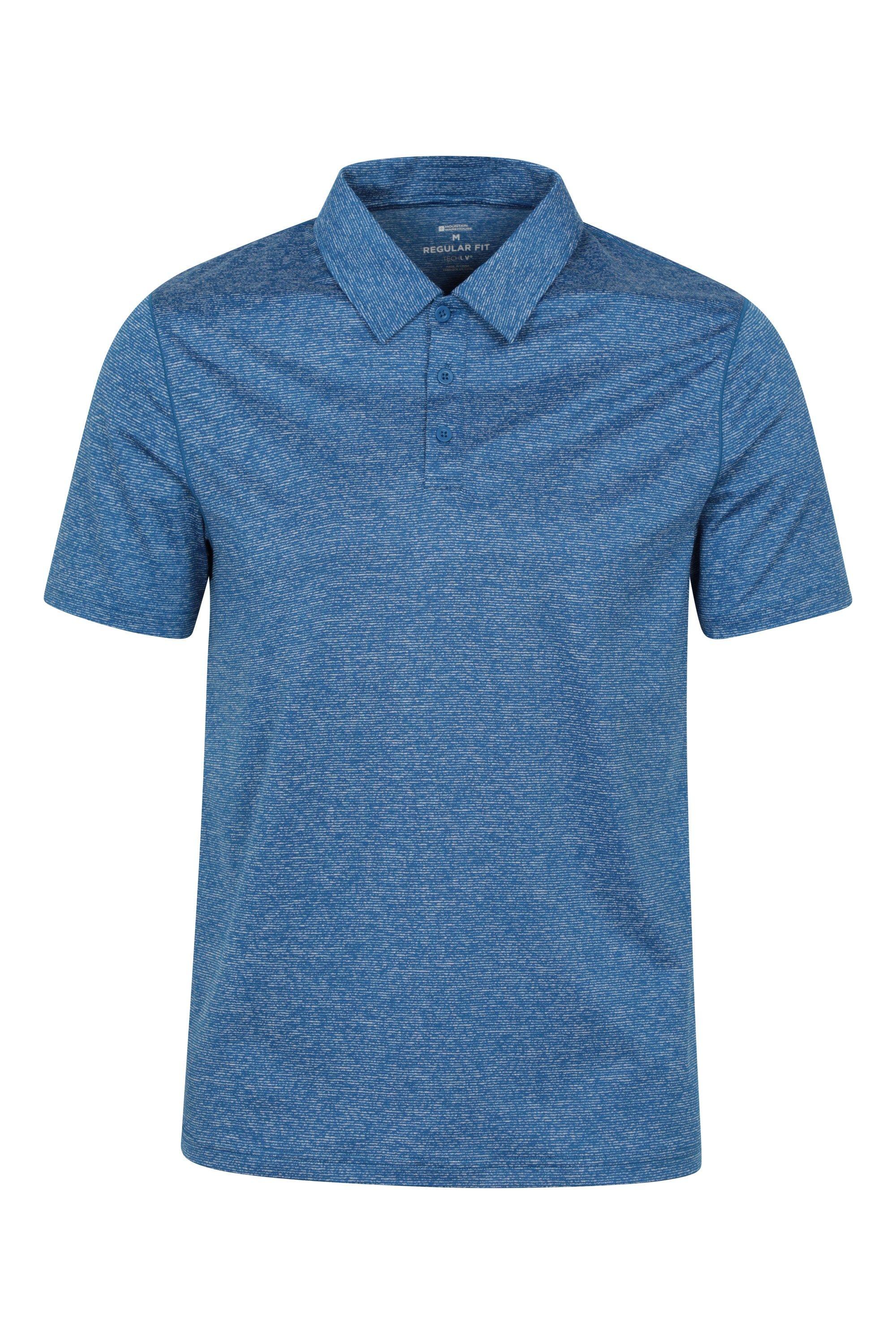 'Agra' Striped Short Sleeve UV Protection Lightweight Polo T-Shirt by MOUNTAIN WAREHOUSE