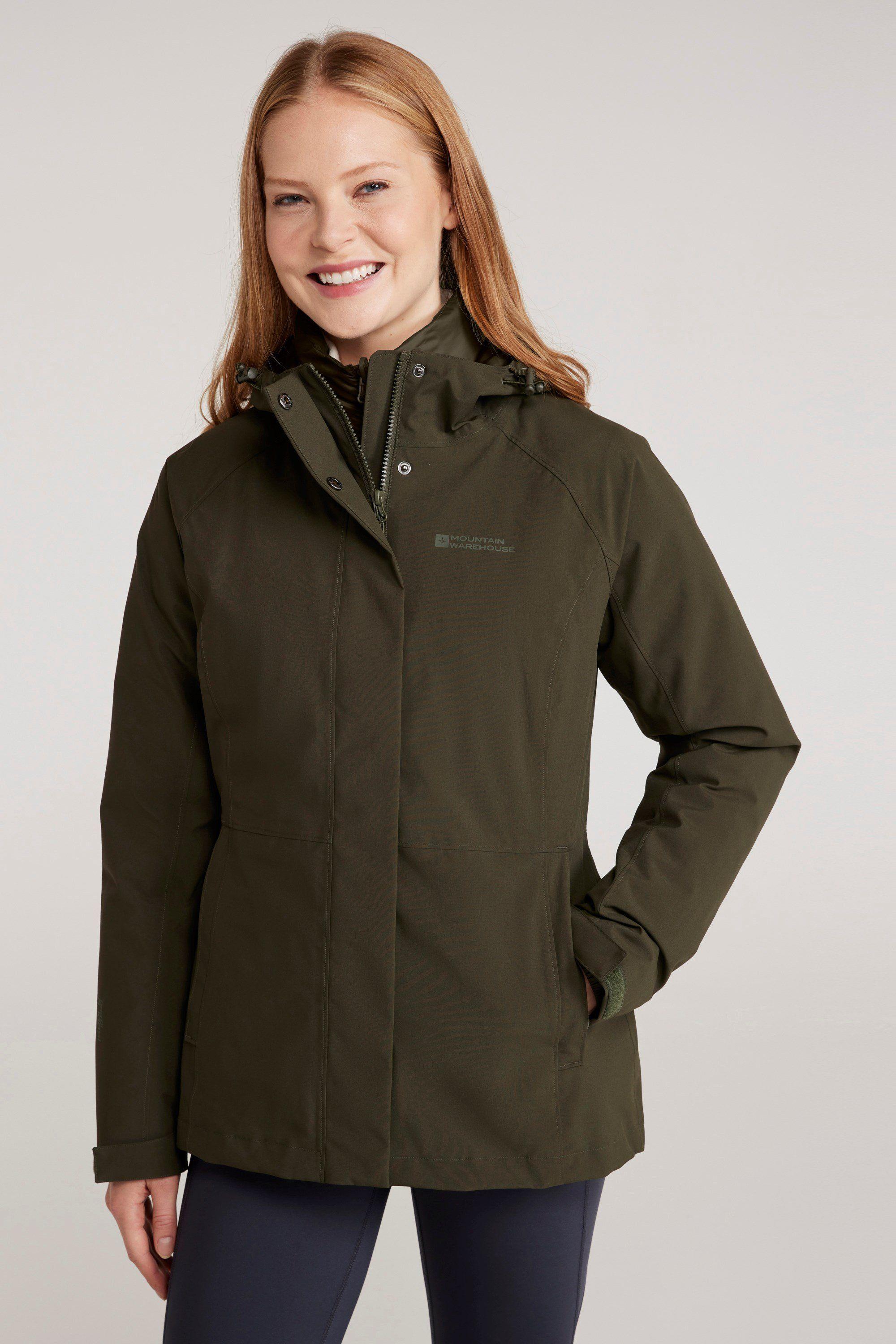 'Alaskan' 3 in 1 Short Jacket Waterproof Lightweight Padded Hood Coat by MOUNTAIN WAREHOUSE 'Alaskan' 3 in 1 Short Jacket Waterproof Lightweight Padded Hood Coat by MOUNTAIN WAREHOUSE