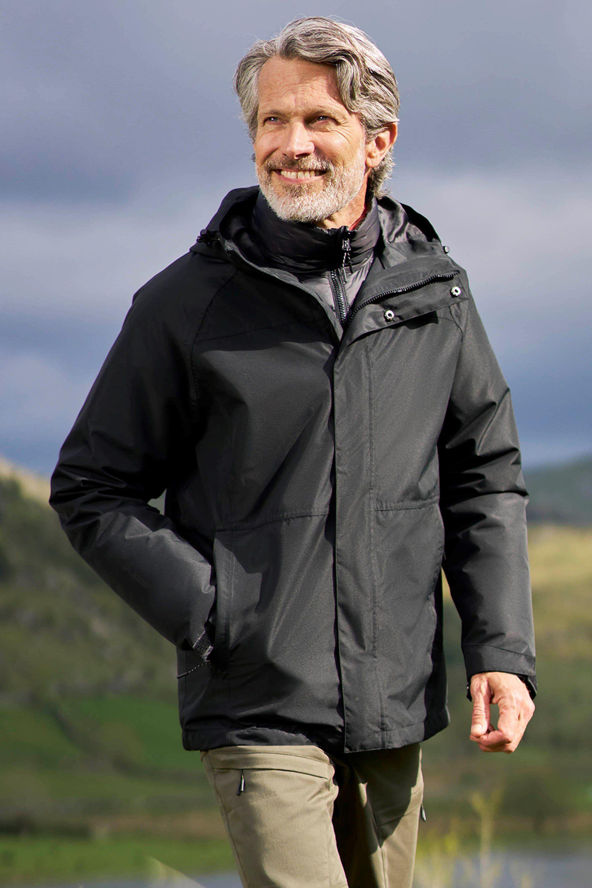 'Alaskan' Taped Seams Padded Layer Extreme 3 In 1 Waterproof Jacket by MOUNTAIN WAREHOUSE