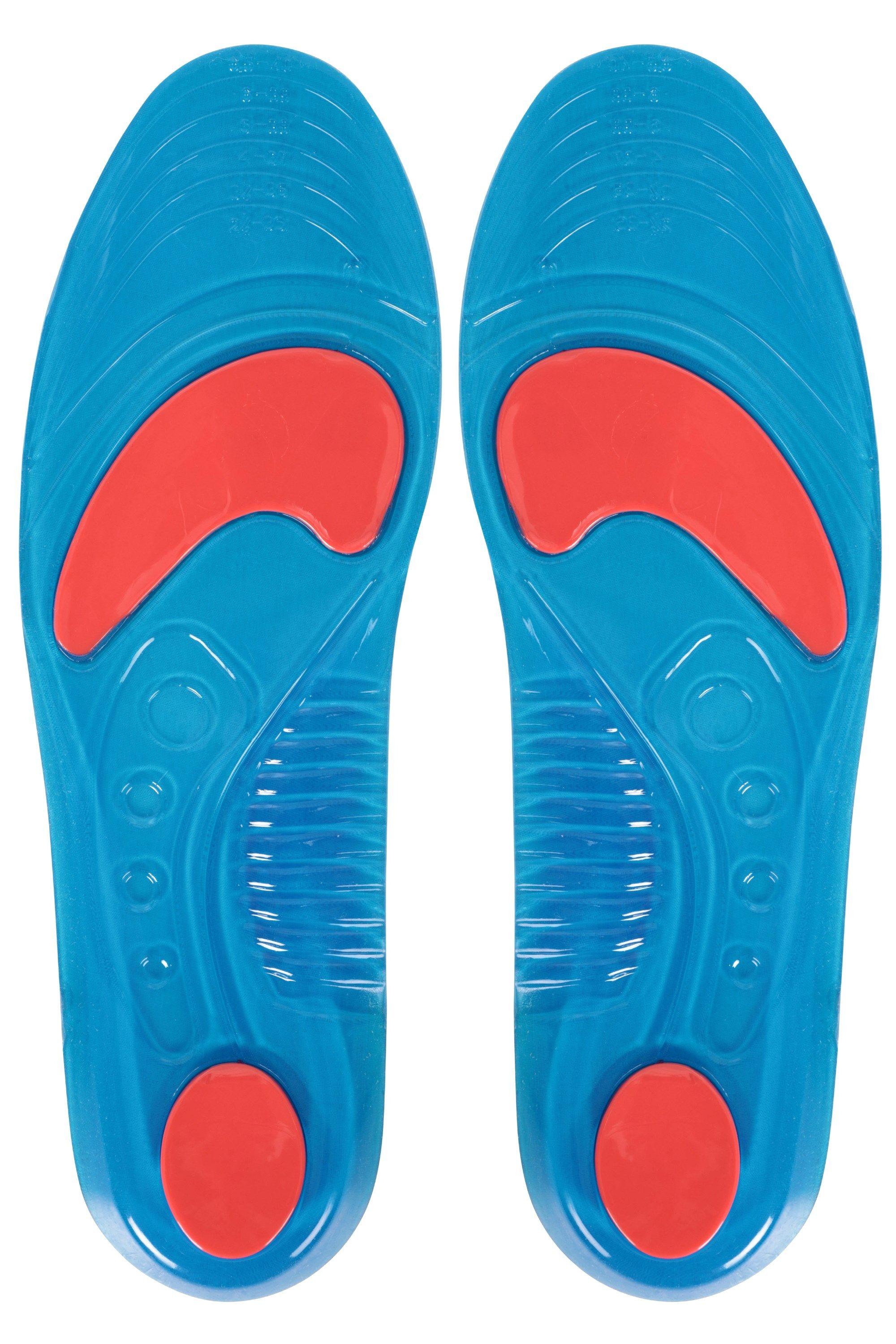 Antibacterial Cushioned Shock Absorbent Running Hiking Shoe Inserts by MOUNTAIN WAREHOUSE