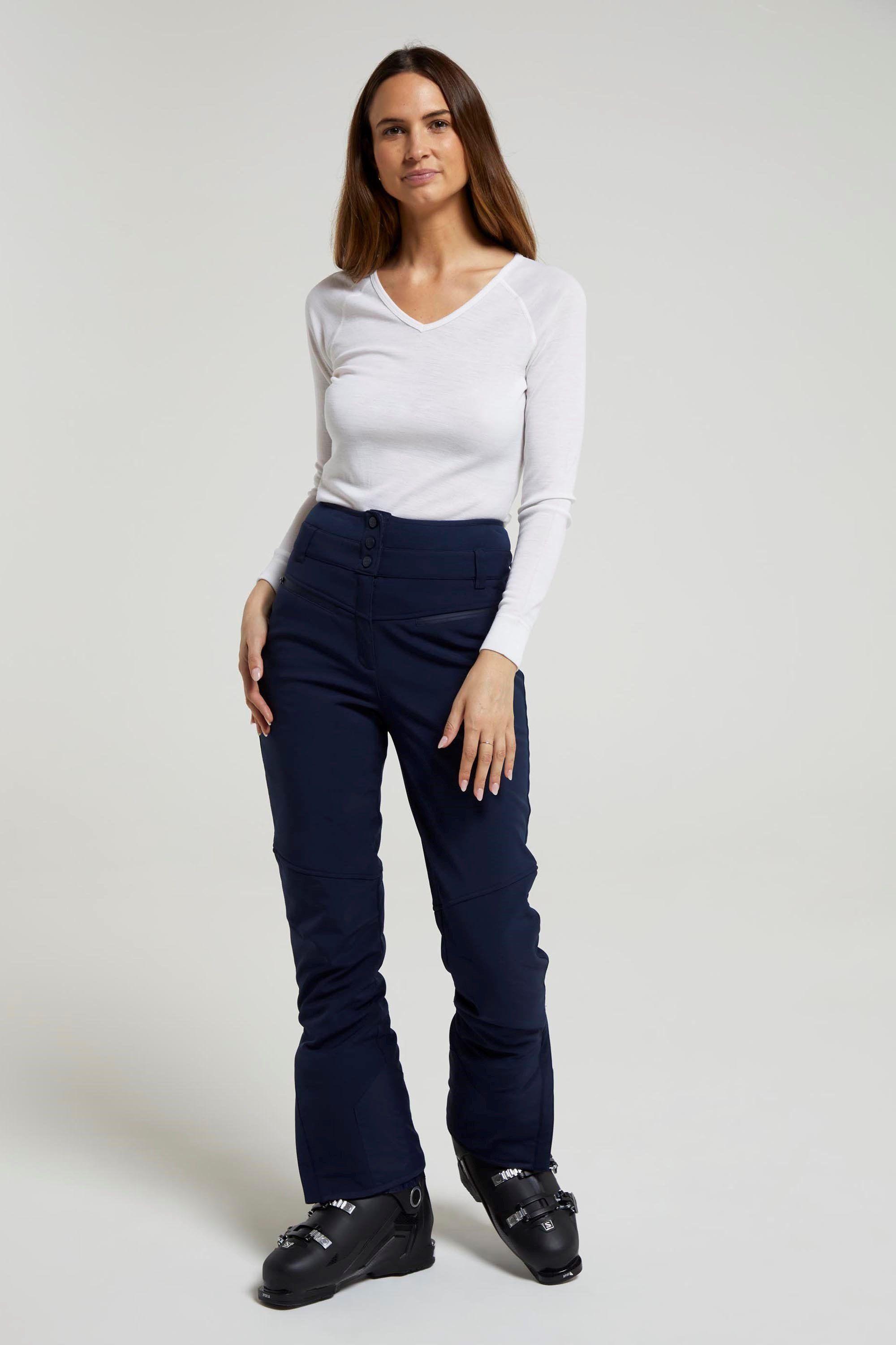 'Avalanche' Slim Fit High-Waisted Snowproof Thermal Lined Ski Pants by MOUNTAIN WAREHOUSE