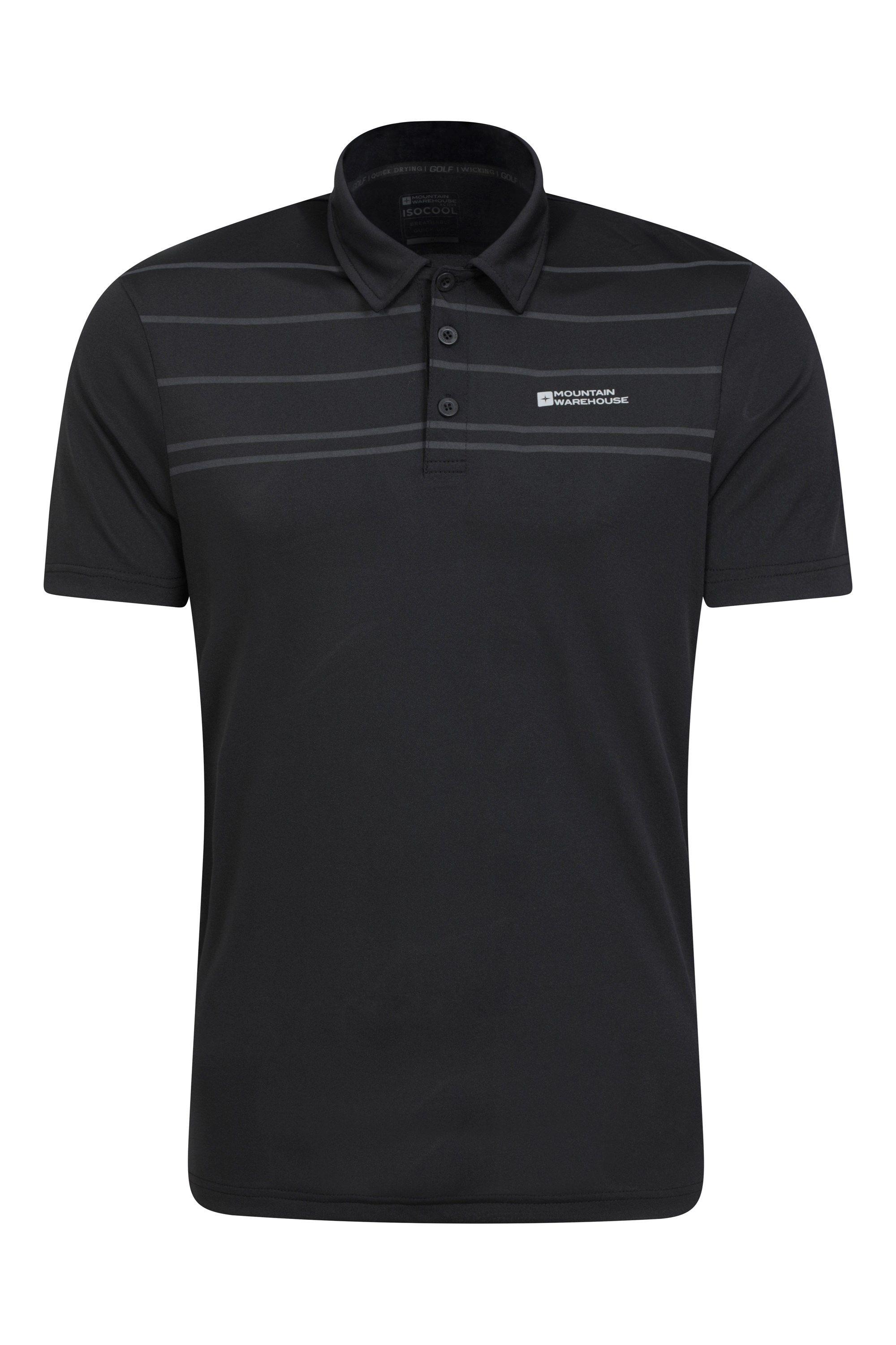 'Away' Lightweight UV Protected Buttoned Neck IsoCool Polo T-Shirt by MOUNTAIN WAREHOUSE