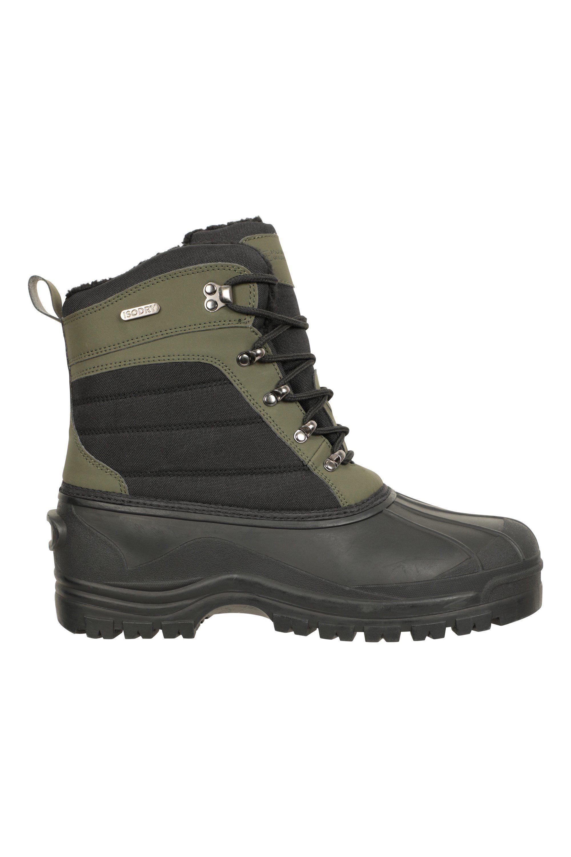 'Bank' Water Resistant Warm Round Laces Fleece Lining Snow Boots by MOUNTAIN WAREHOUSE