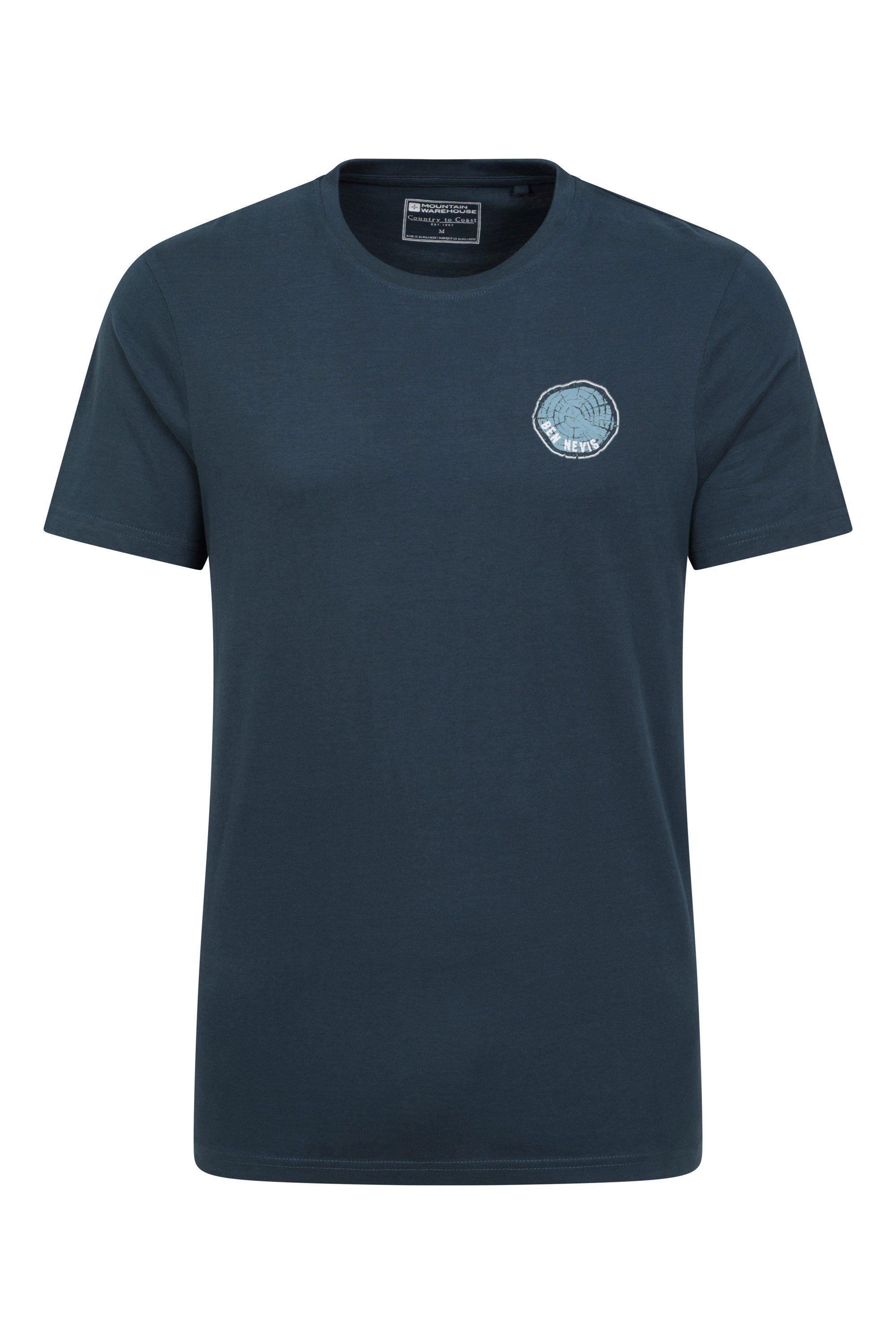 'Ben Nevis Tree' Breathable Everyday Wear Cotton T-Shirt by MOUNTAIN WAREHOUSE