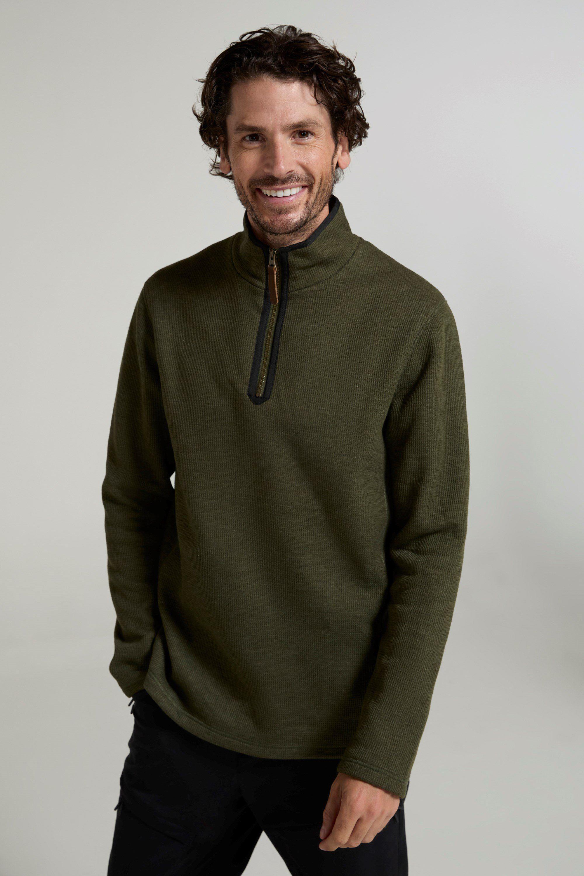 Beta Contrast Zip Neck Top Fleece Everyday Casual Sweater by MOUNTAIN WAREHOUSE Beta Contrast Zip Neck Top Fleece Everyday Casual Sweater by MOUNTAIN WAREHOUSE