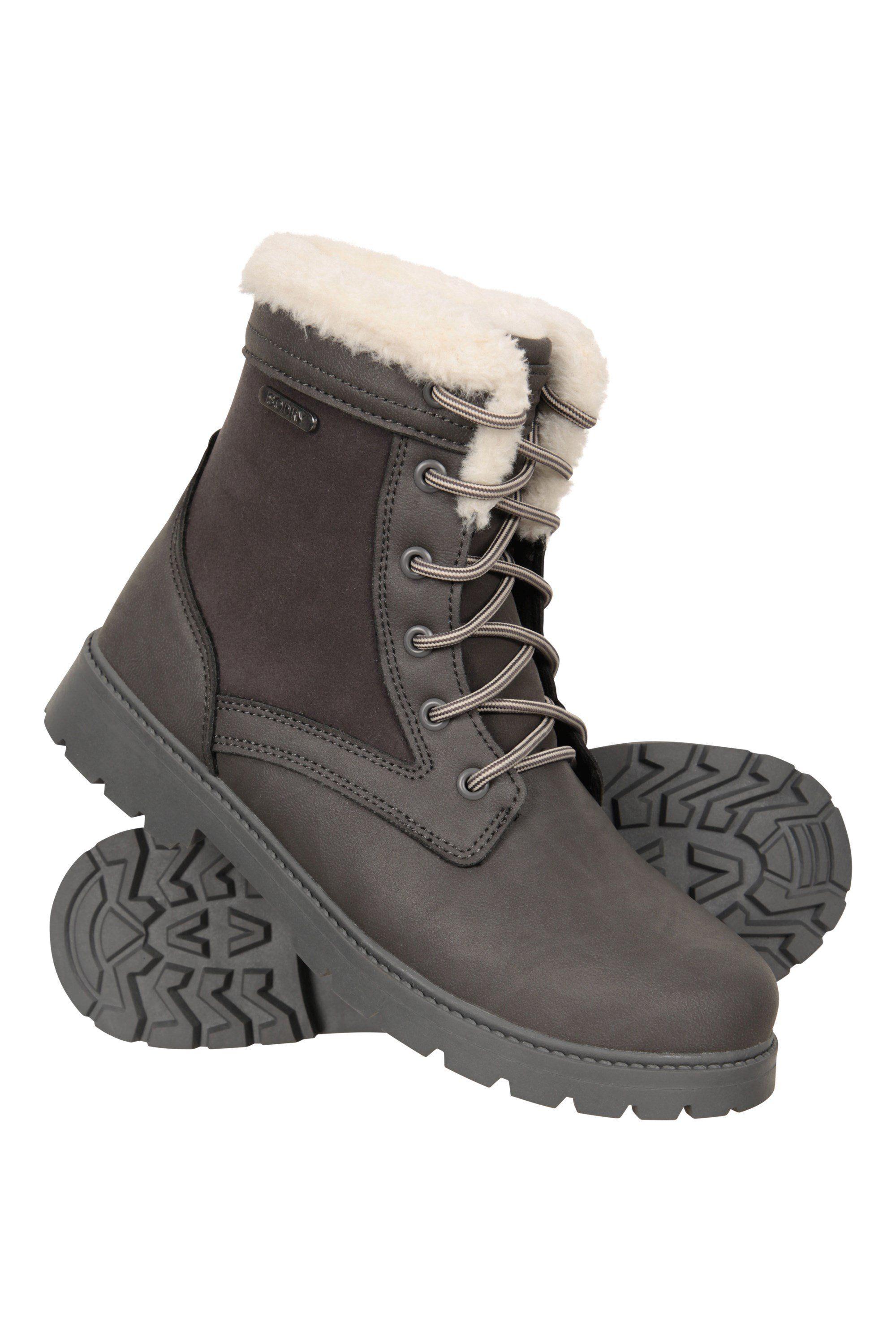 Boots Waterproof Casual Faux Fur Hiking Shoes by MOUNTAIN WAREHOUSE