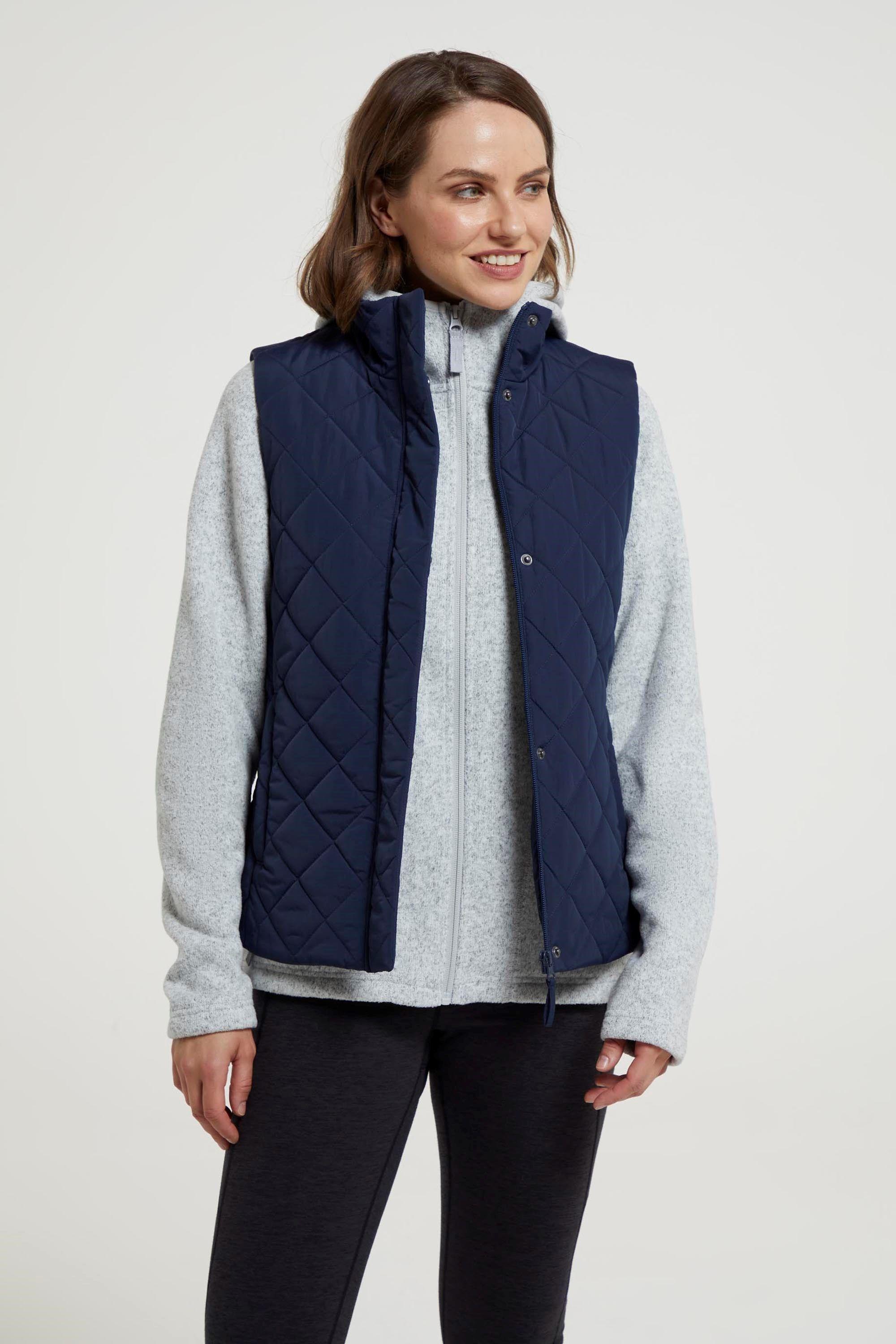 'Braila' Warm Water Resistant Quilted Padded Insulated Full Zip Gilet by MOUNTAIN WAREHOUSE