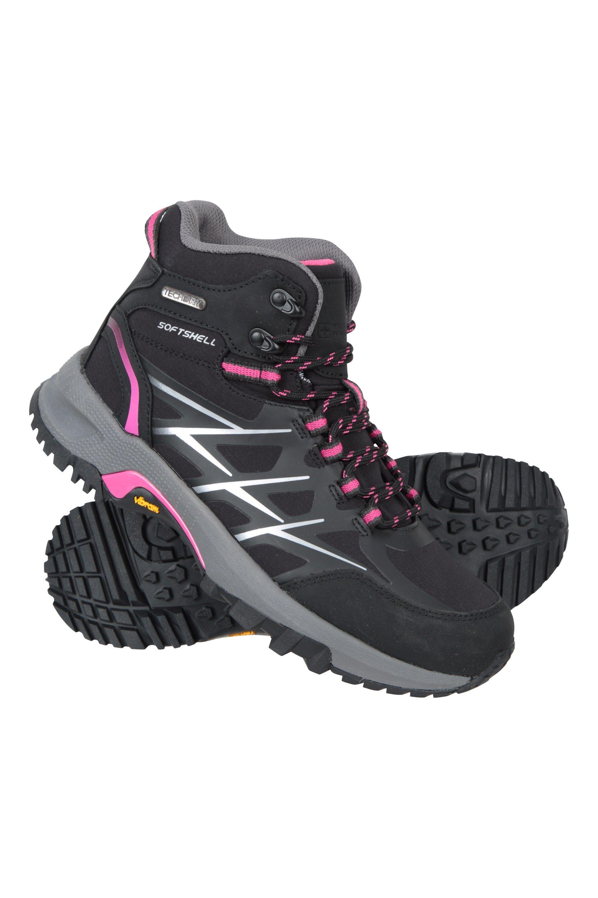 'Byzantine' Waterproof Vibram® Rubber Outsole Flexible Softshell Boots by MOUNTAIN WAREHOUSE