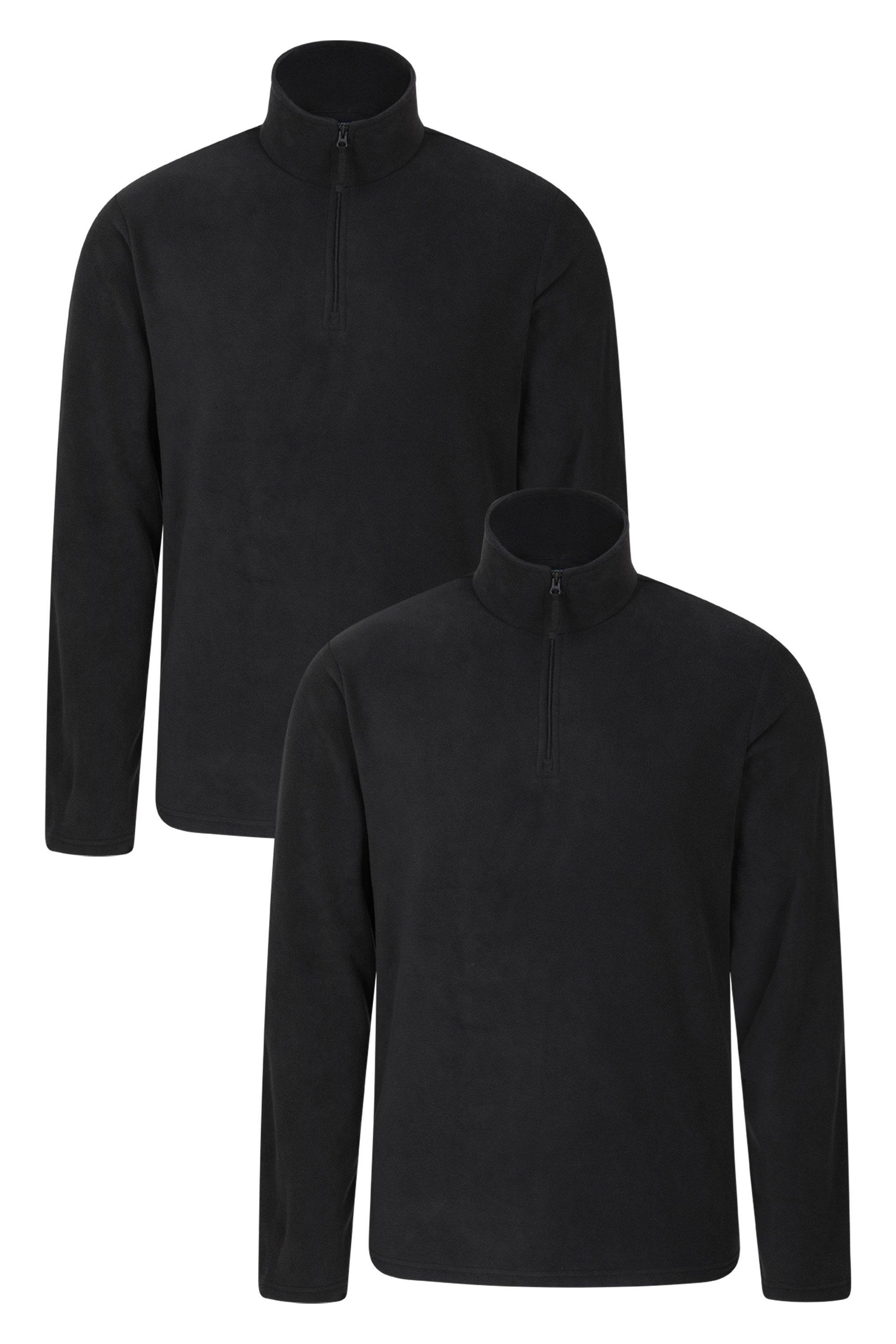 Camber Fleece 2 Pack Half Zip Lightweight Casual Jumper by MOUNTAIN WAREHOUSE