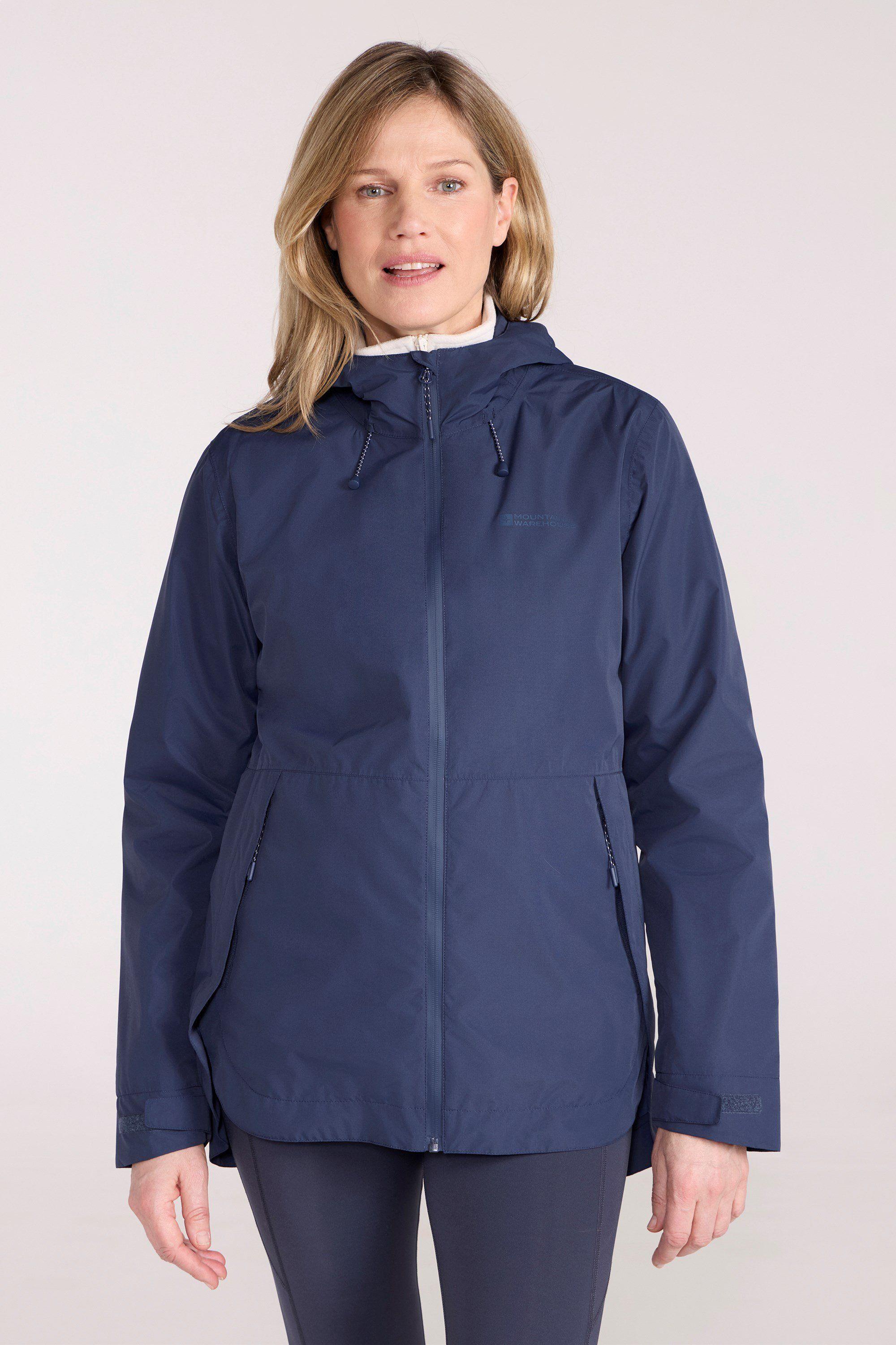 'Canyon' Lightweight Waterproof Warm Hooded Outdoor Full Zip Jacket by MOUNTAIN WAREHOUSE