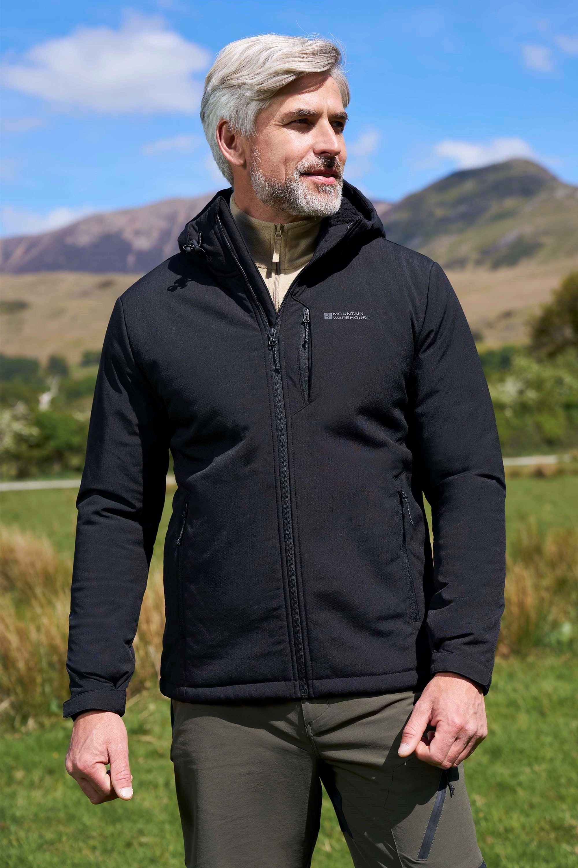 'Charleston' Warm Water Resistant Hooded Softshell Fur Lined Jacket by MOUNTAIN WAREHOUSE