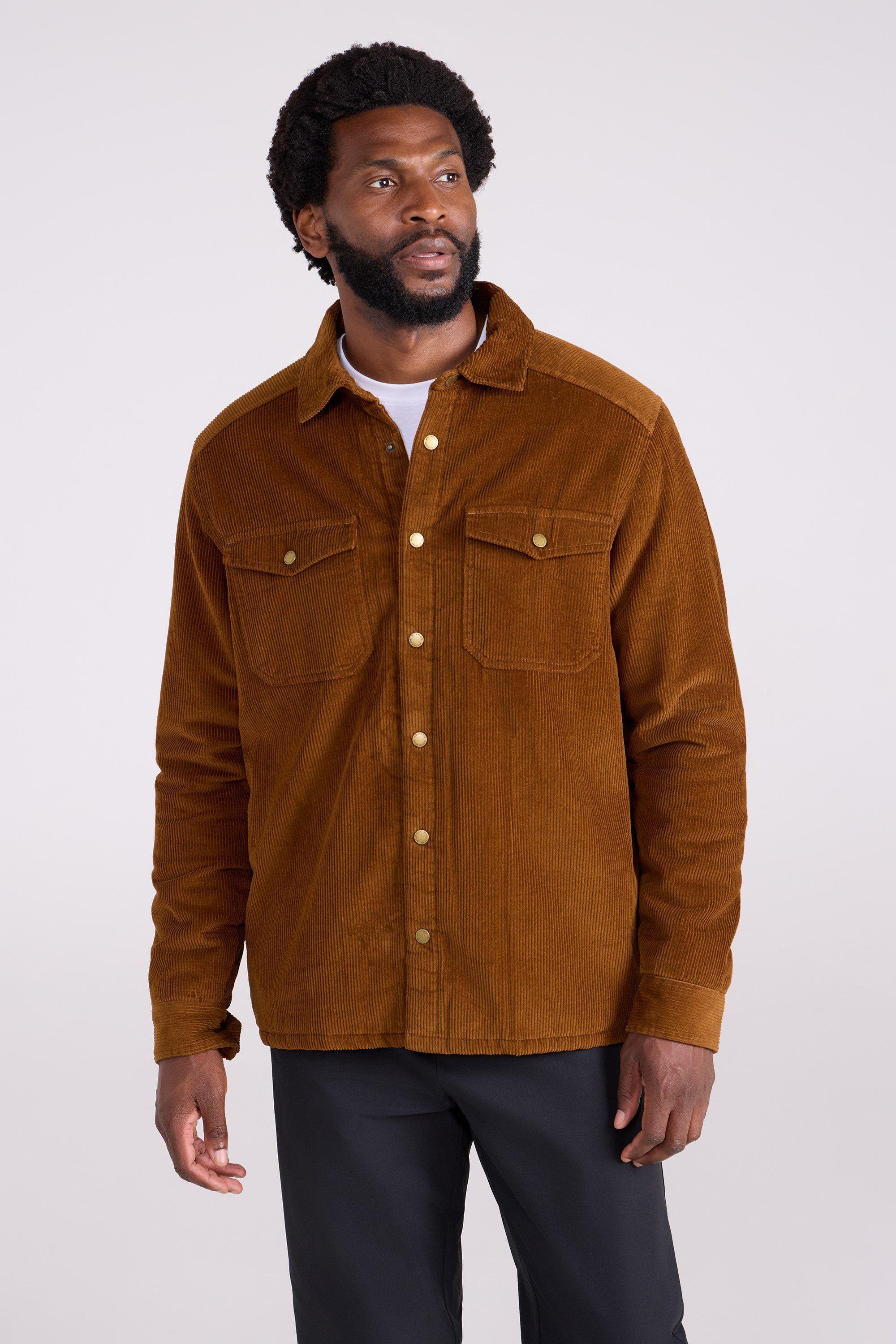 'Chiswick' Cord Borg Lined Comfortable Warm Button Down Overshirt by MOUNTAIN WAREHOUSE 'Chiswick' Cord Borg Lined Comfortable Warm Button Down Overshirt by MOUNTAIN WAREHOUSE