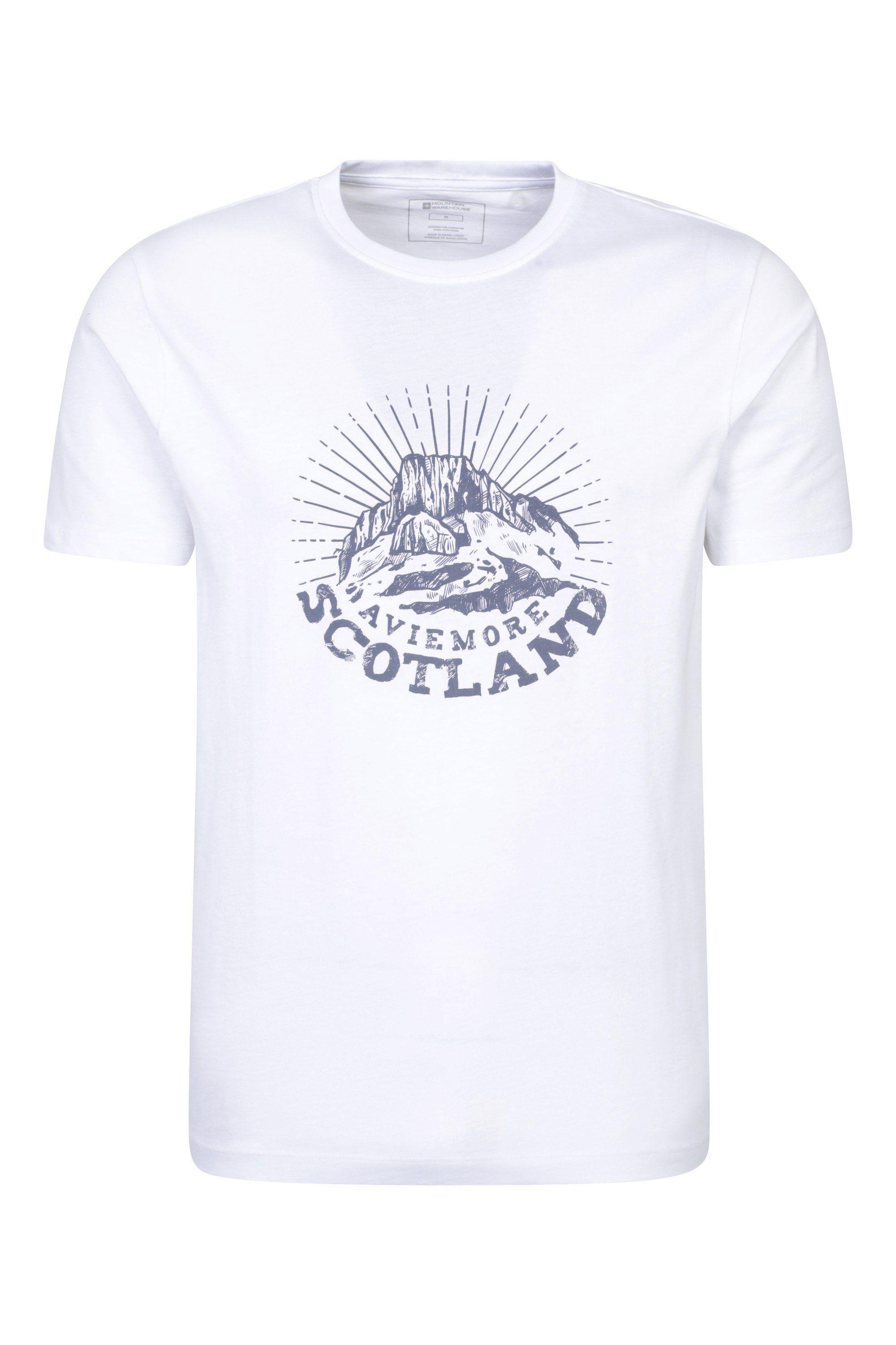 'Circle Mountain' Lightweight Cotton T-Shirt Casual Short Sleeve Top by MOUNTAIN WAREHOUSE