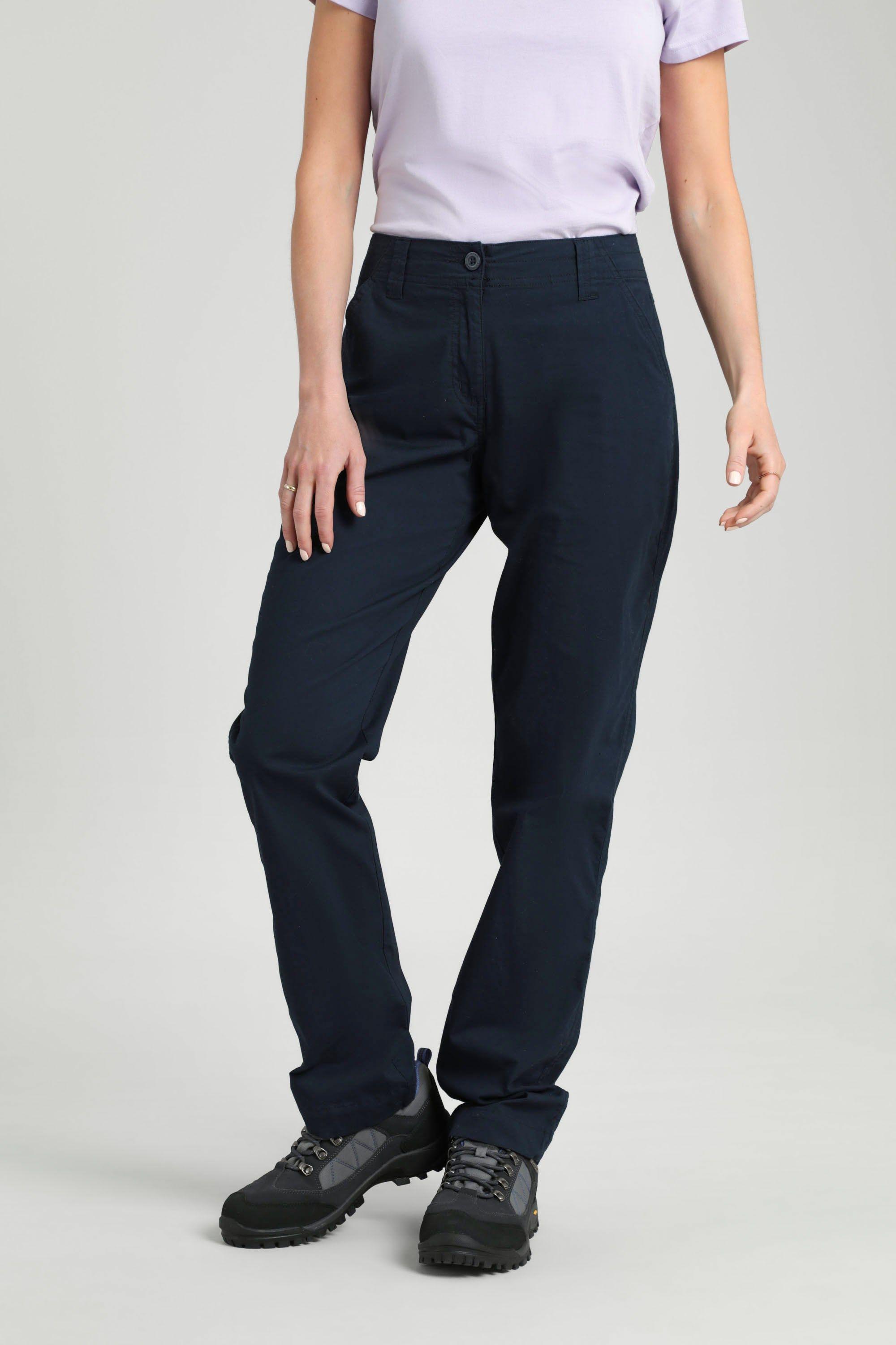 'Coastal' Breathable Stretch Everyday Wear Long Length Trousers by MOUNTAIN WAREHOUSE