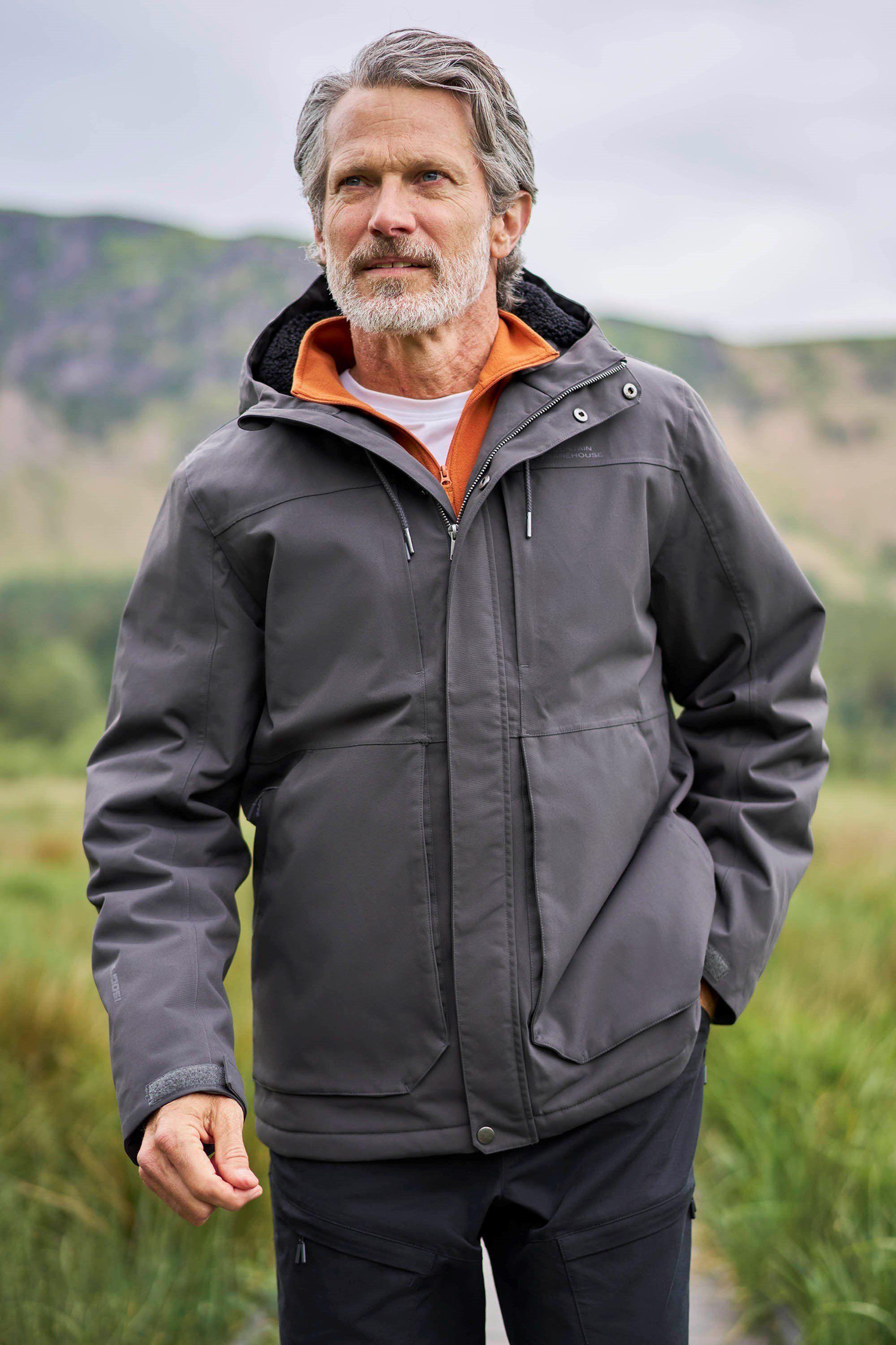 'Coastline' Breathable Fleece Lined Waterproof Hooded Borg Jacket by MOUNTAIN WAREHOUSE