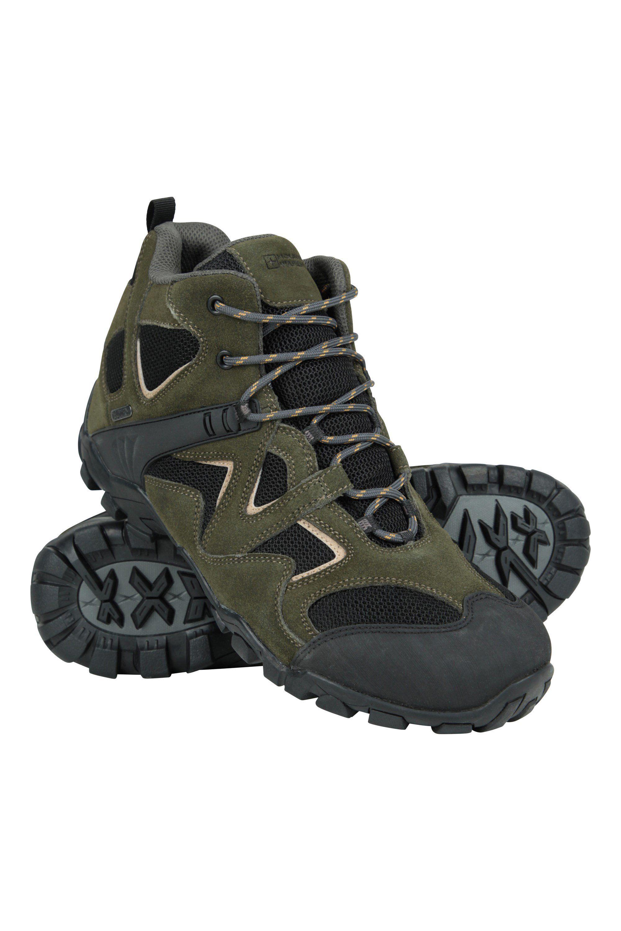 ’Curlew’ Waterproof Suede and Mesh Upper Low Profile Walking Boots by MOUNTAIN WAREHOUSE