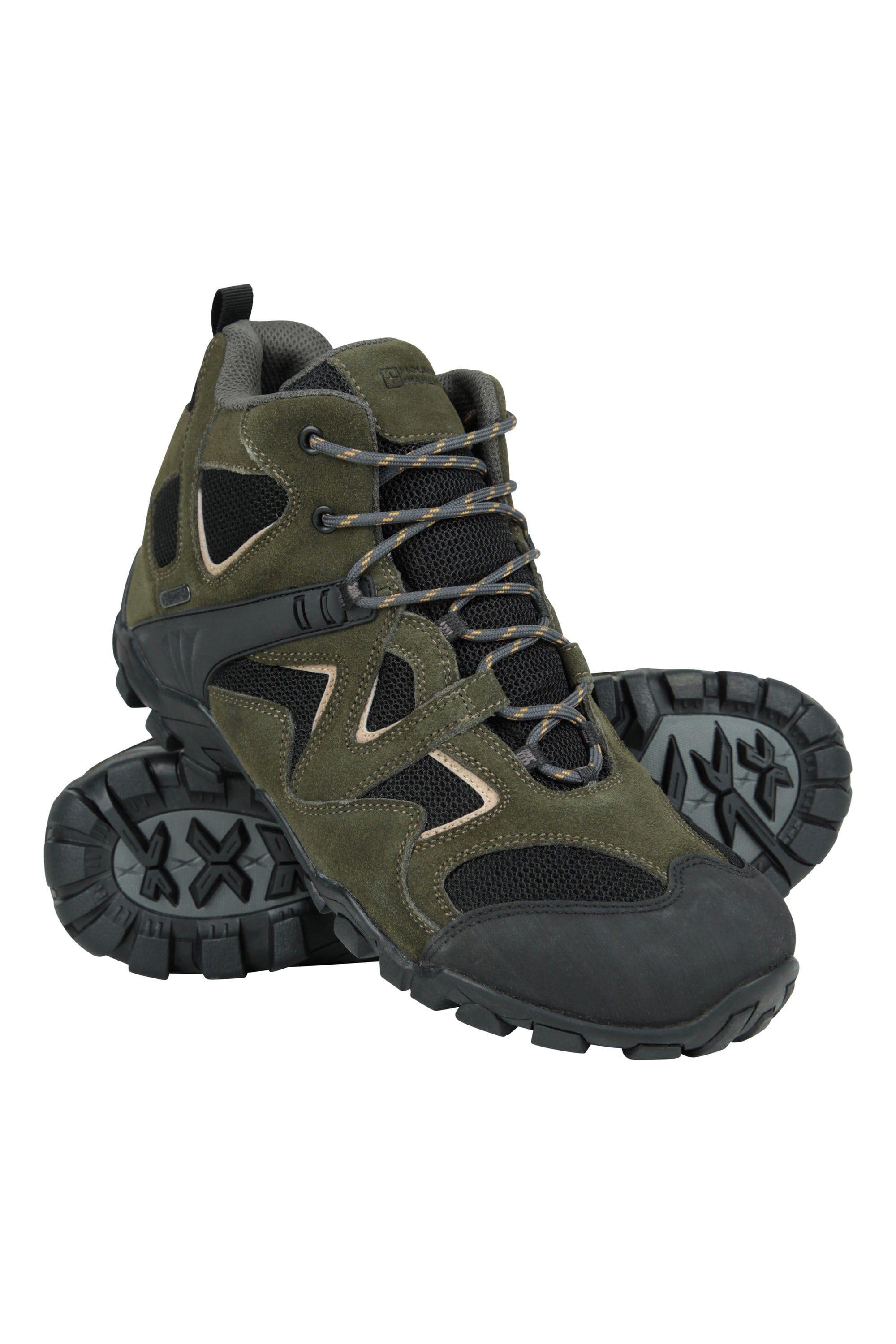 ’Curlew’ Waterproof Suede and Mesh Upper Low Profile Walking Boots by MOUNTAIN WAREHOUSE