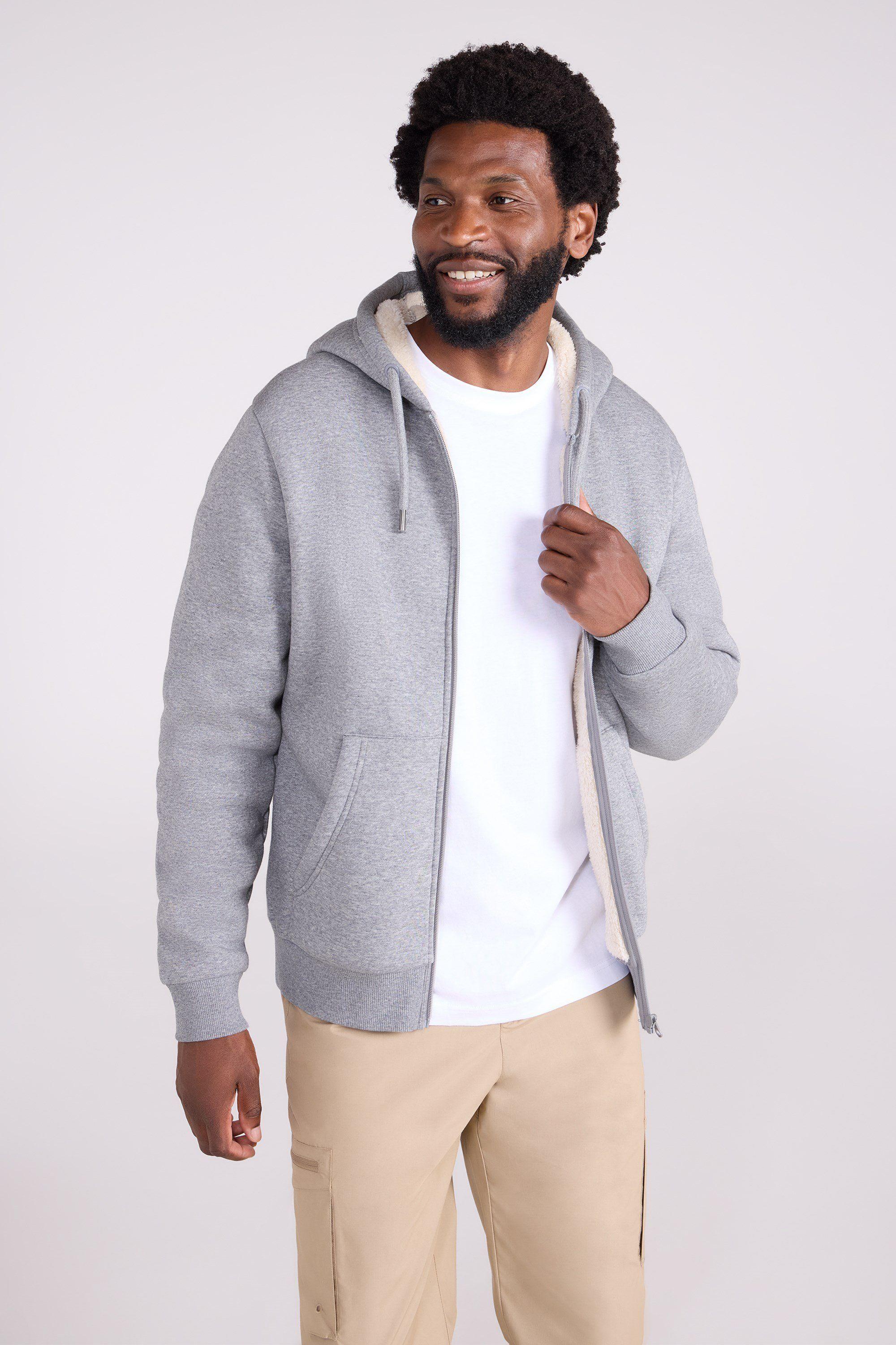 Dalton Borg Lined Hoodie Fleece Lining Casual Sweater by MOUNTAIN WAREHOUSE