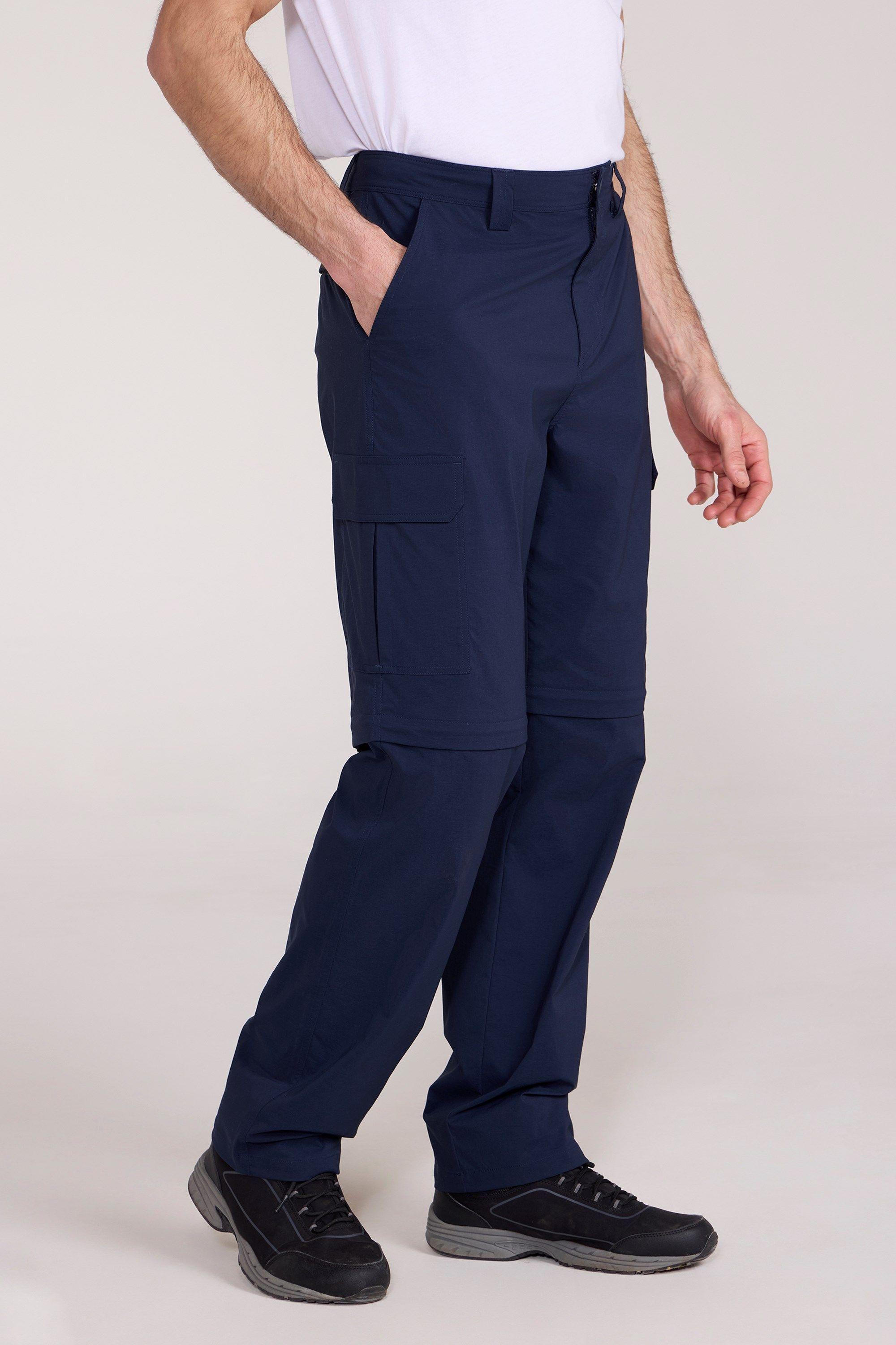 ’Delta’ Lightweight Quick Dry Stretch Regular Zip Off Cargo Trousers by MOUNTAIN WAREHOUSE