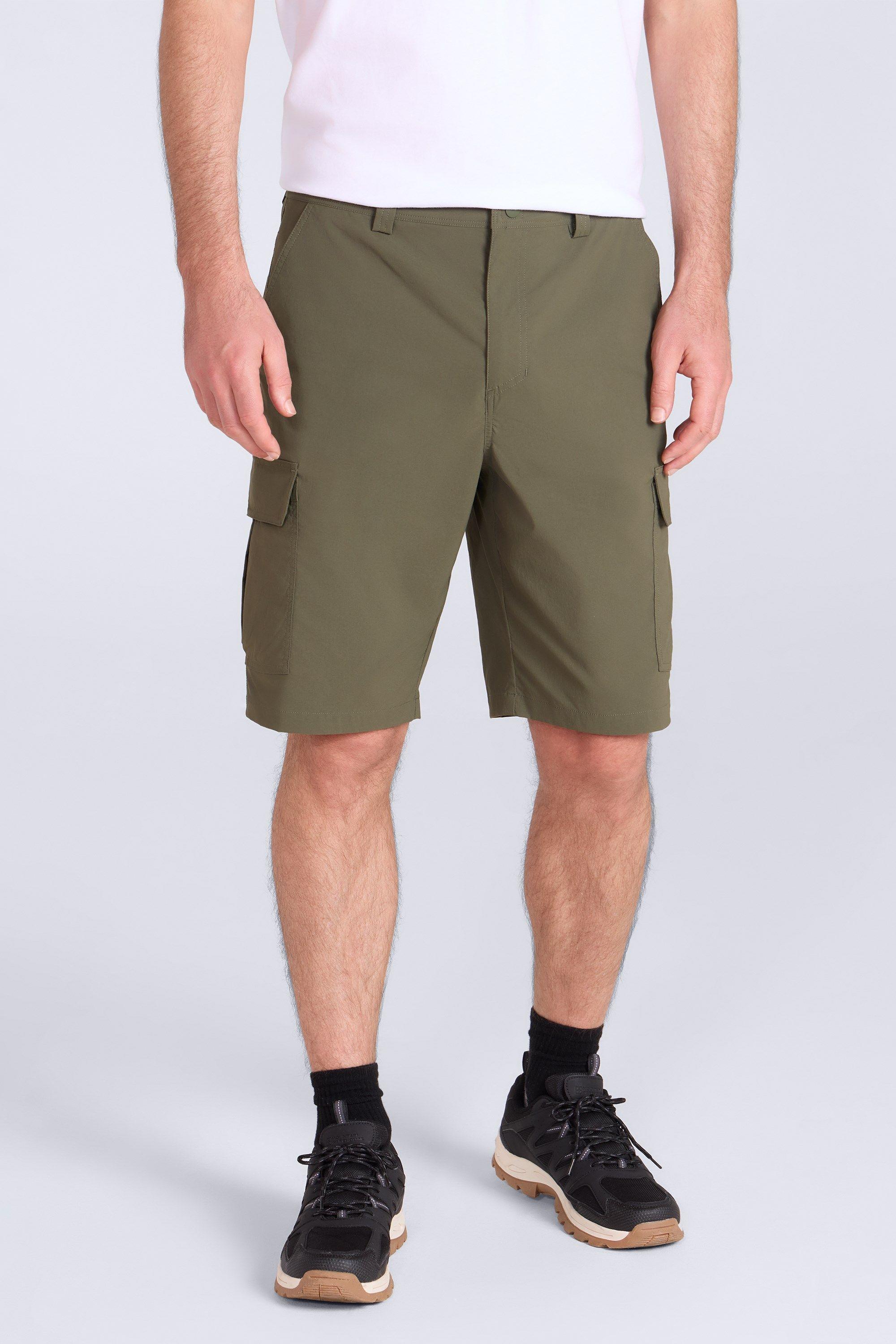 ’Delta’ Stretchy Quick Drying UV Protection Cargo Stretch Shorts by MOUNTAIN WAREHOUSE