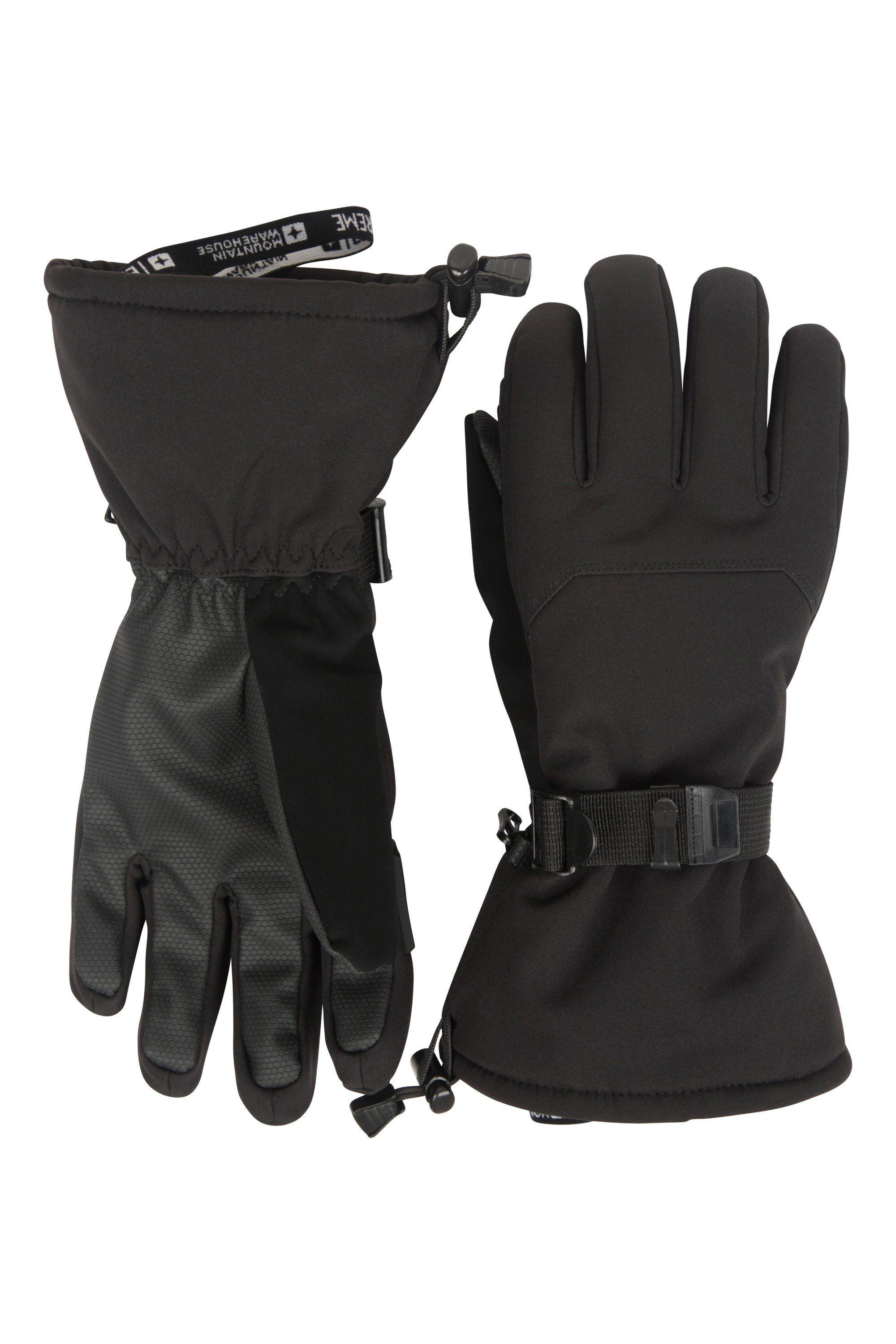 'Extreme' Waterproof Breathable Thinsulate™ Softshell Ski Gloves by MOUNTAIN WAREHOUSE