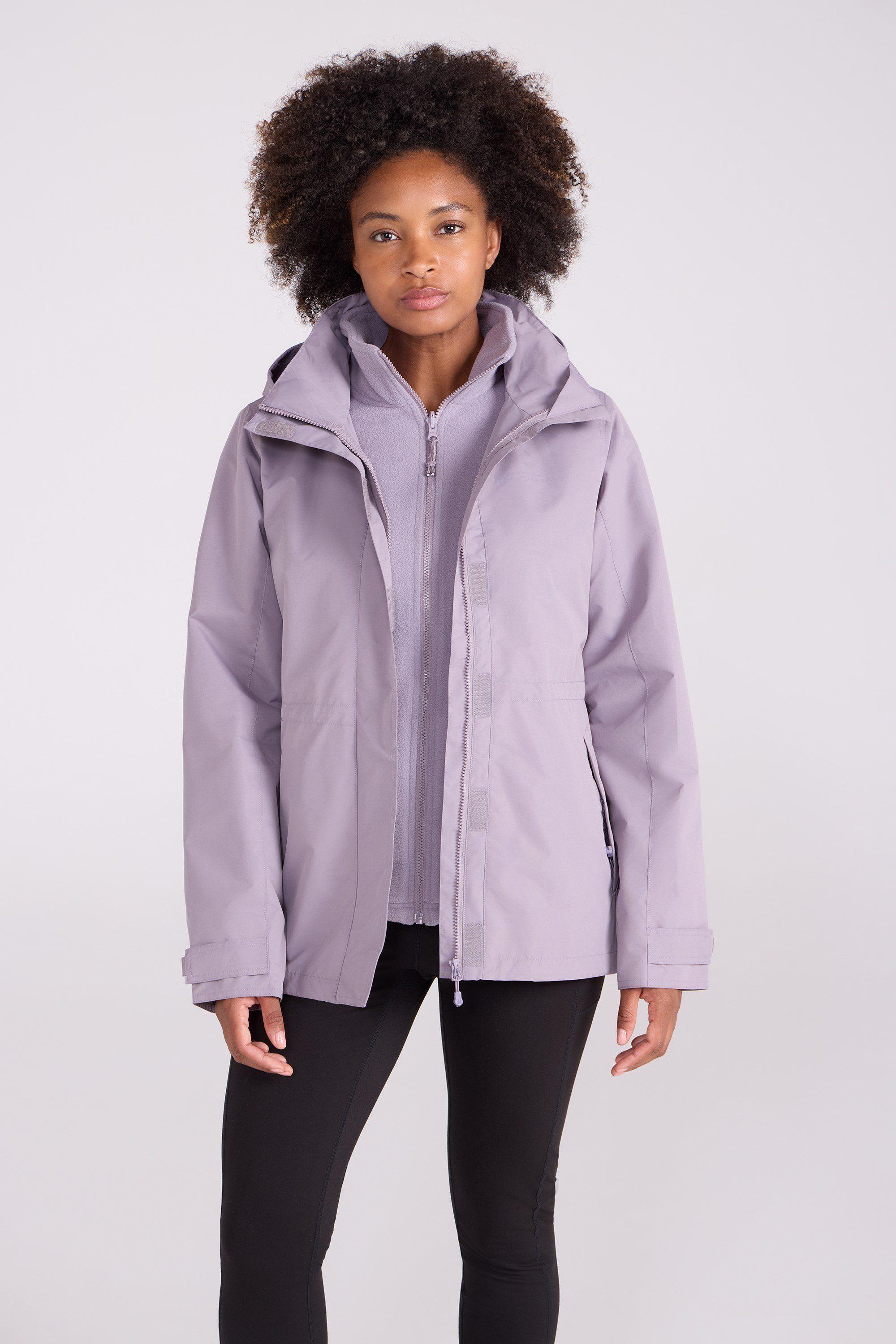 Fell 3 in 1 Jacket Water Resistant Rain Coat by MOUNTAIN WAREHOUSE