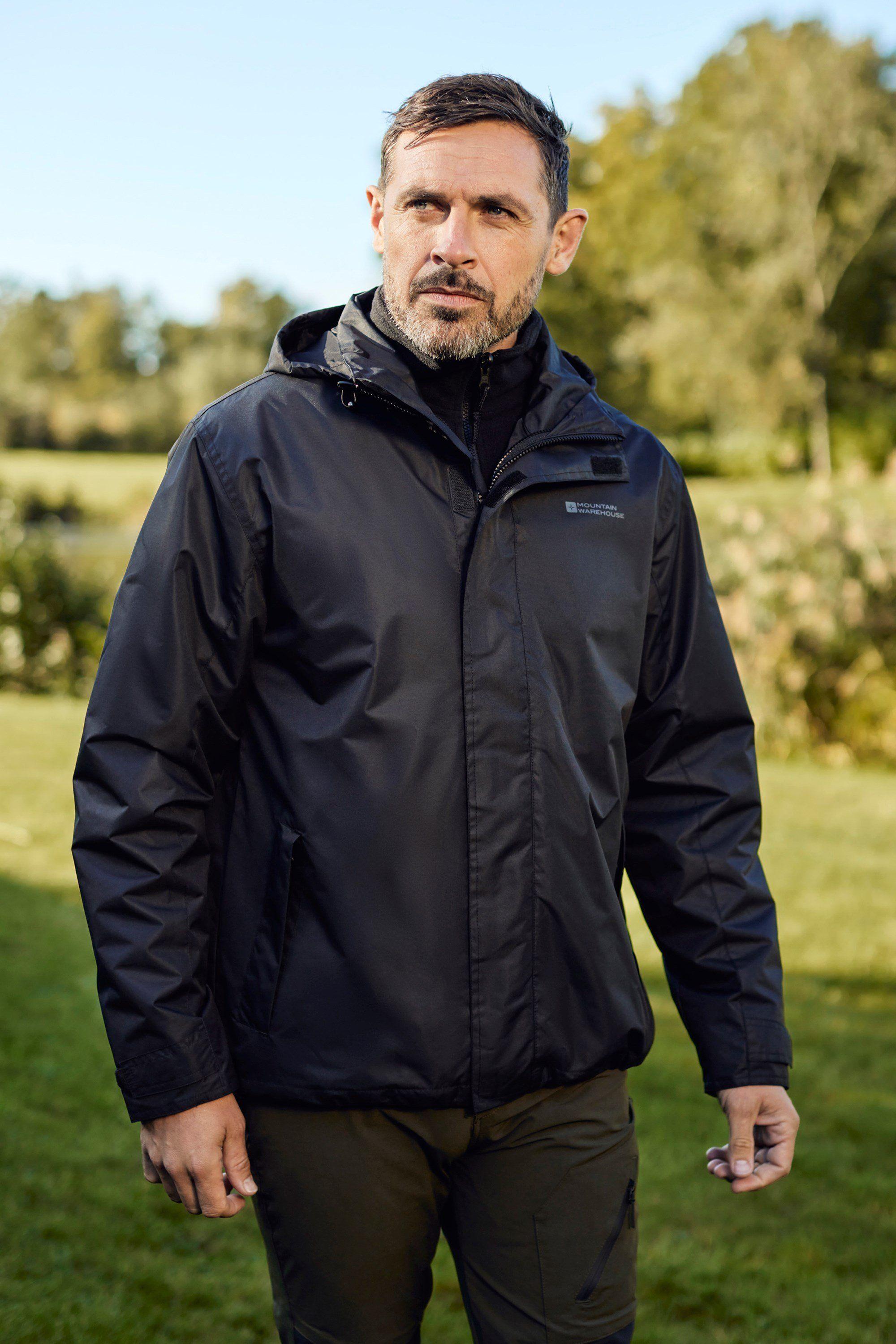 Fell 3 in 1 Water Resistant Jacket with Adjustable Hood by MOUNTAIN WAREHOUSE Fell 3 in 1 Water Resistant Jacket with Adjustable Hood by MOUNTAIN WAREHOUSE